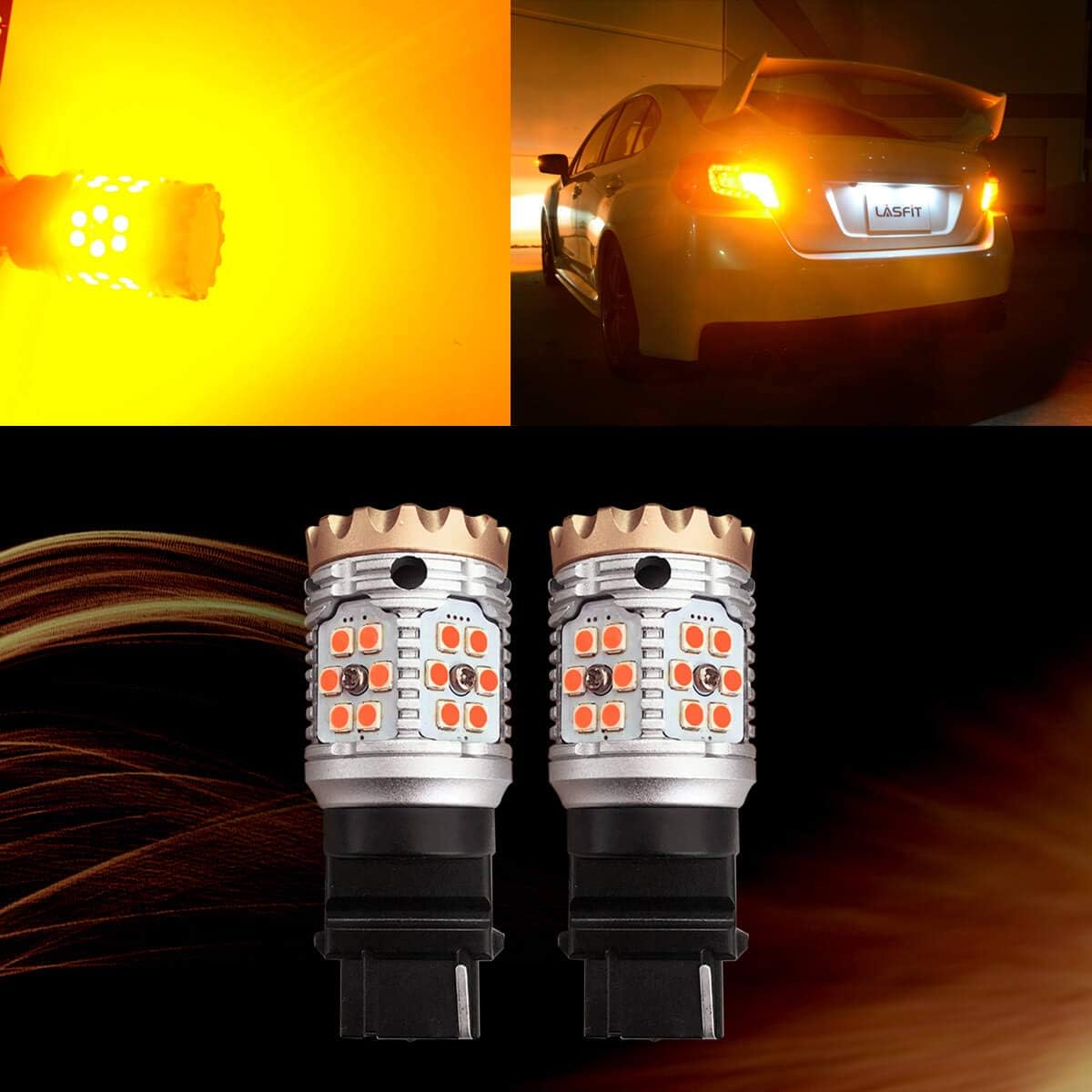 Amber LED Turn Signal Light Bulb (Pack of 2) R16973