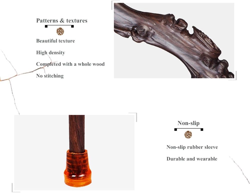 Wood Cane with Curved Handle H592