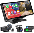 9.3 Portable Car Stereo with 2.5K Dash Cam and Backup Camera I1369