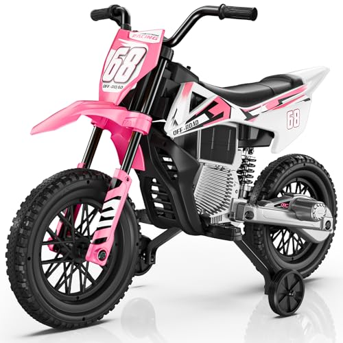 12V Kids Motorcycle with Training Wheels M9602