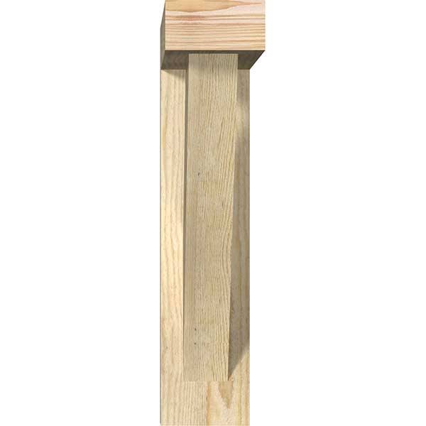 Traditional Block Rough Sawn Bracket with Offset Brace, Douglas Fir A96792