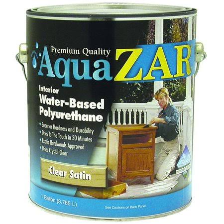 Zar Clear Satin Interior Water Based Polyurethane Gallon (Case of 2) D84646