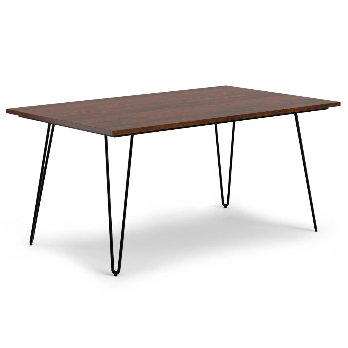 Solid Mango Wood and Metal 66 inch x 40 inch Rectangle Dining Table A646326