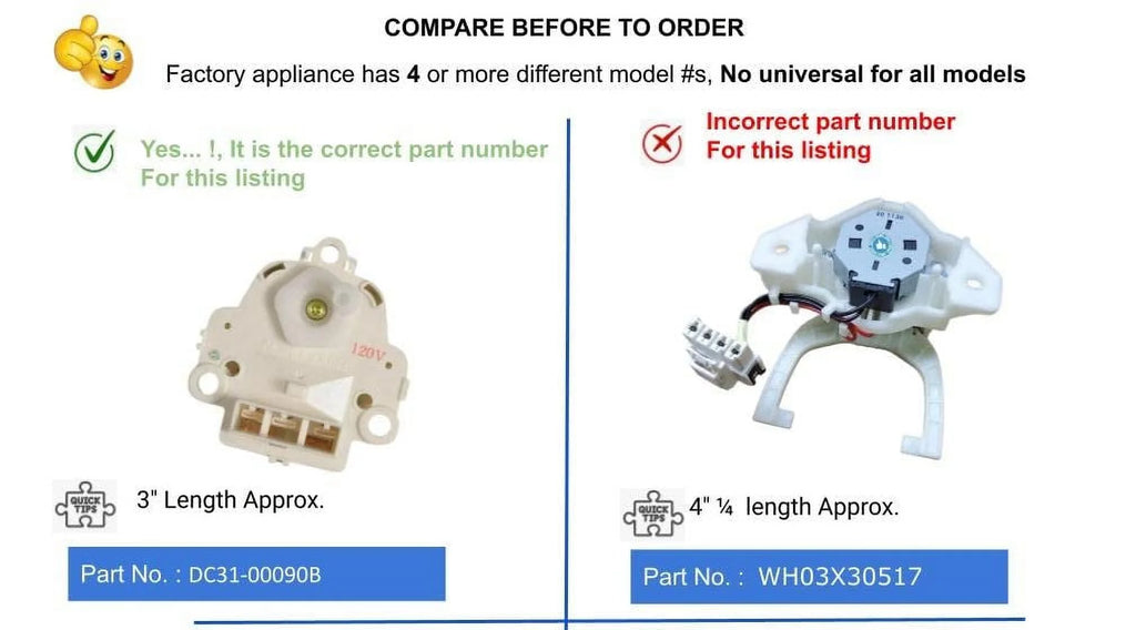 Washer Motor Drain-Clutch E526
