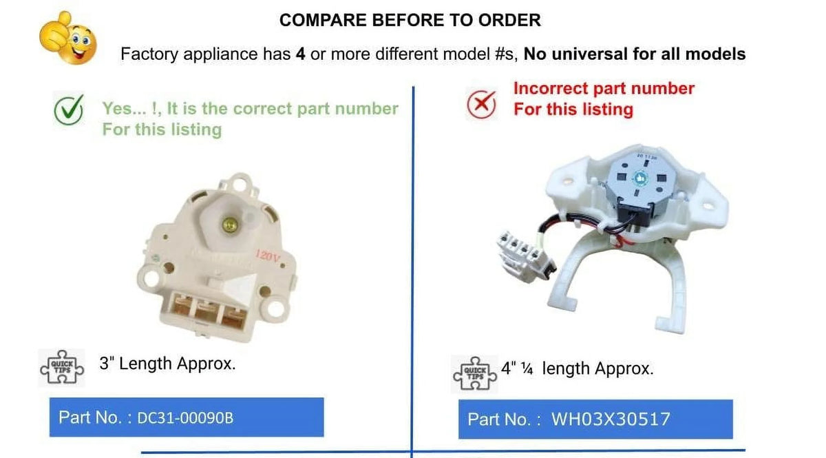 Washer Motor Drain-Clutch E526