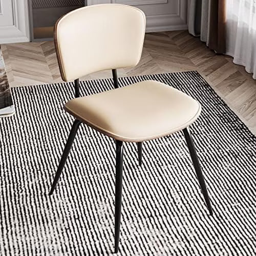 Beige Fabric Dining Chair Pack of 2 C9023