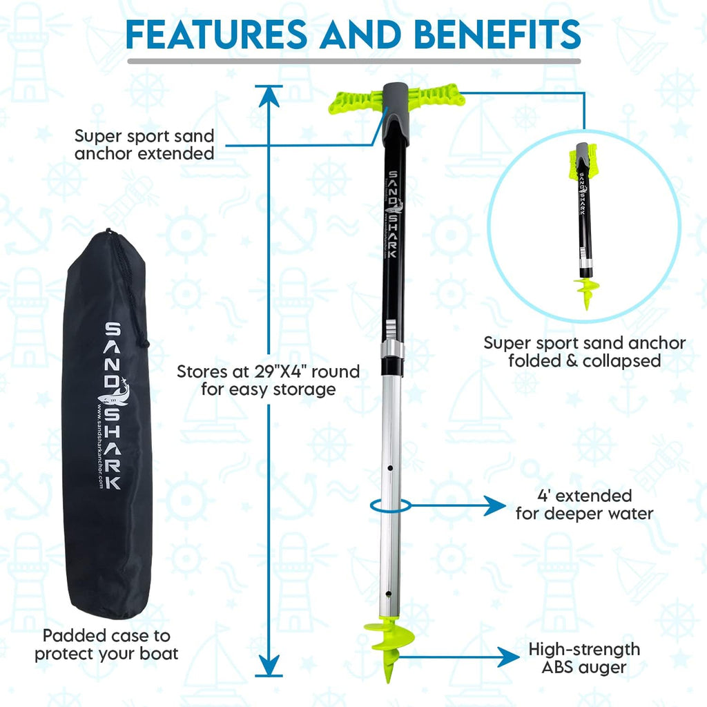 Boat Anchor Adjusts 29-48 w/Case S216