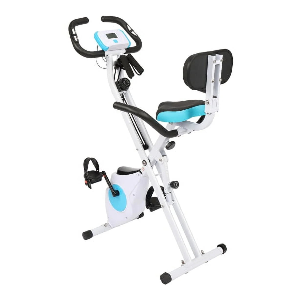 Foldable Indoor Exercise Bike 300LB Capacity 8-Level Magnetic Resistance V447906
