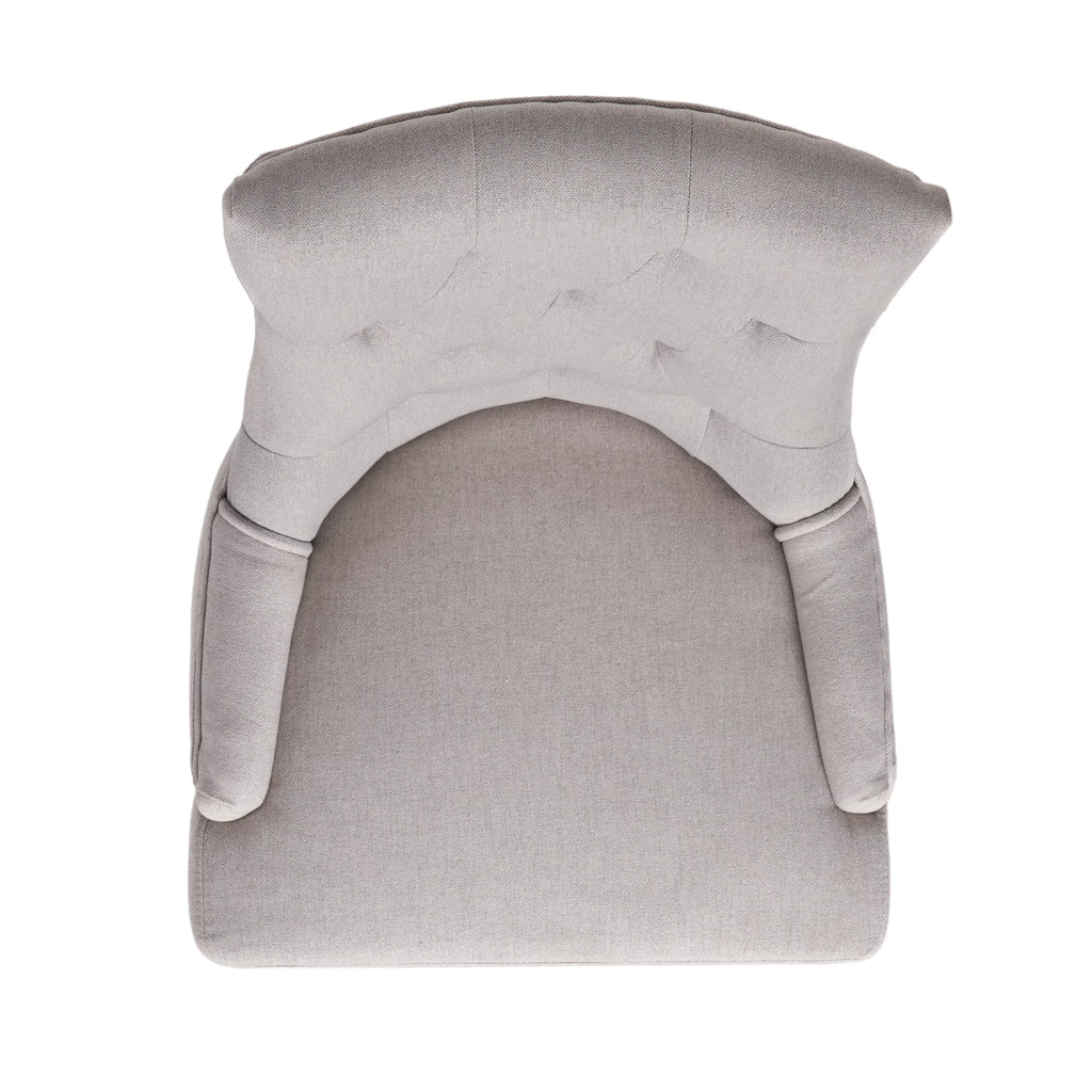 Light Grey Fabric Dining Chair Set of 2 N705383