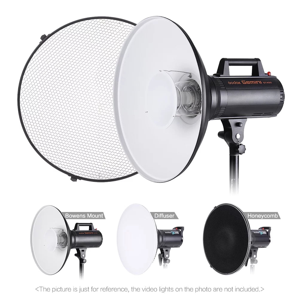 41cm Speedlite Strobe Lighting Diffuser Beauty Dish Lampshade Bowens Mount X3678