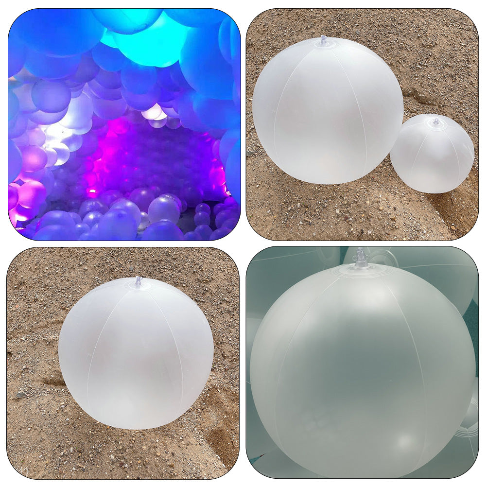 10 Pcs Kids LED Inflatable Ball Game White Pvc P51707