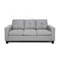 Gray Fabric Tufted 3 Seater Sofa F83920