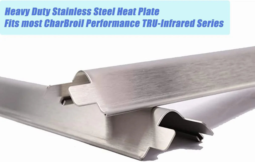 4 Pack Stainless Steel Heat Shields Tents for Gas Grill S7935