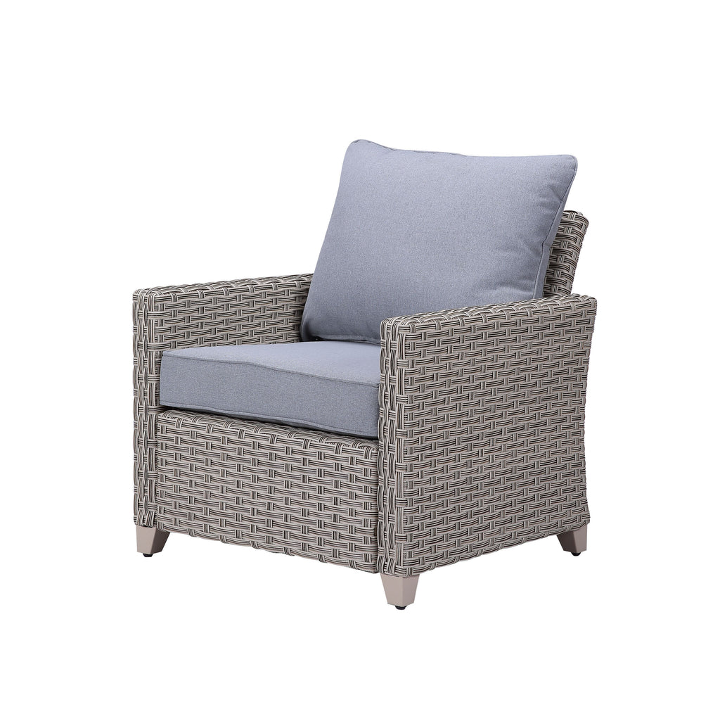 Gray Fabric Patio Sofa Set J372