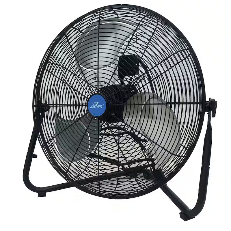 20 in. 3 Speeds High Velocity Floor or Wall Mount Fan, 5800 CFM, Black T351