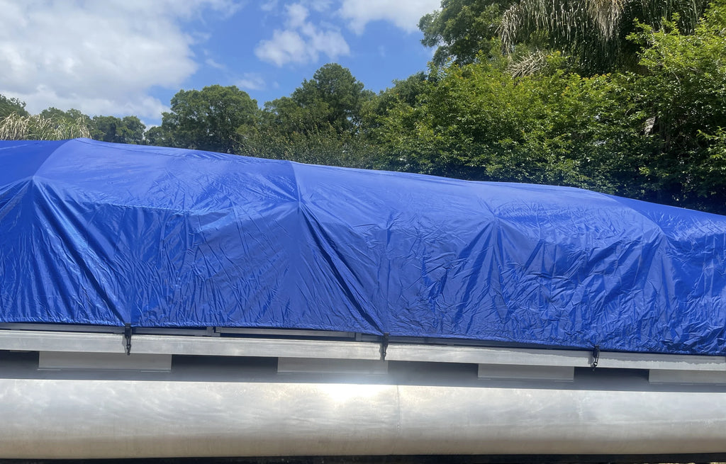 12'-18' Pontoon Boat Canvas Solution with 6 Rise Combo Pack with 12 Gator Bite Canvas Strap Solutions L426408