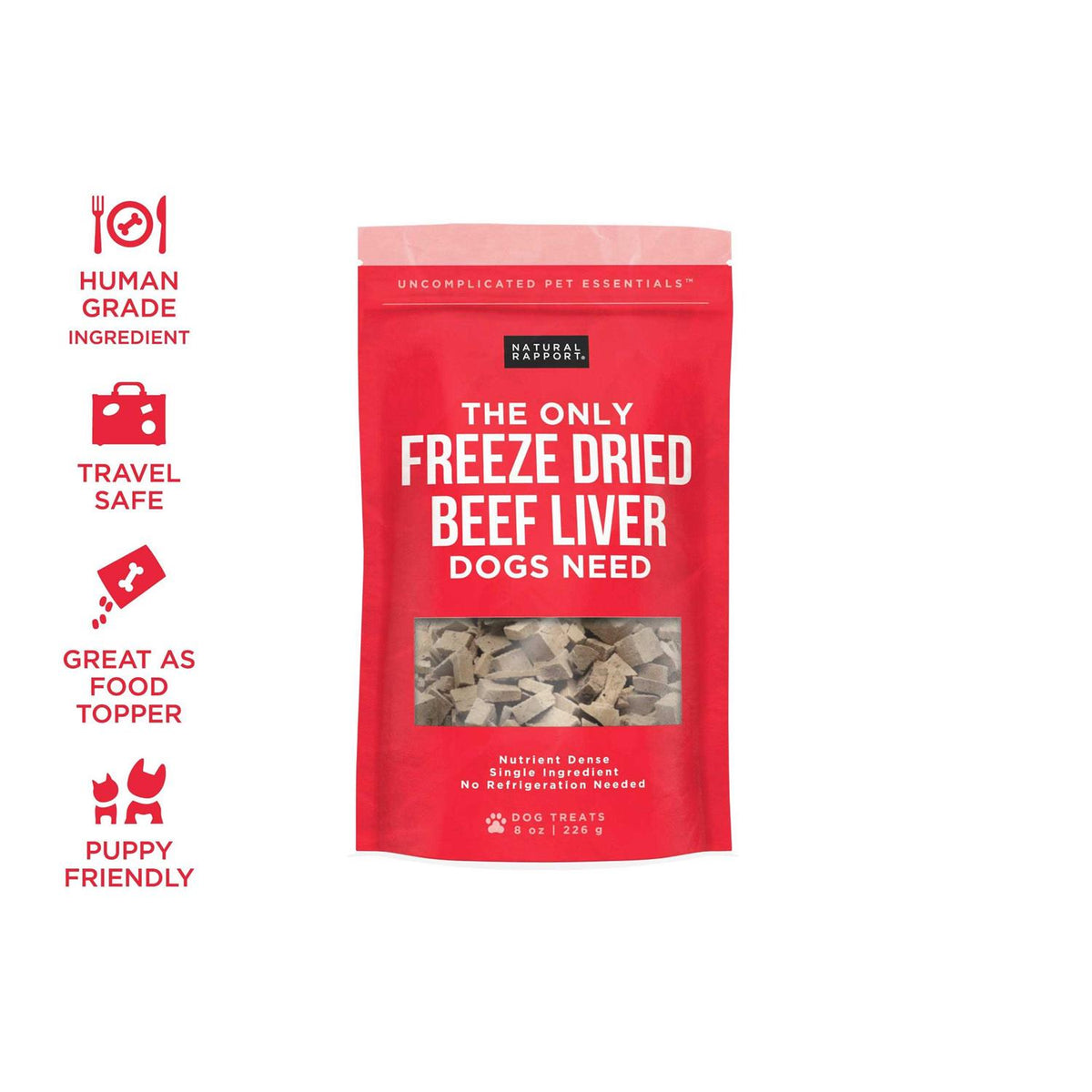 Freeze Dried Beef Liver Dog Treats L3455
