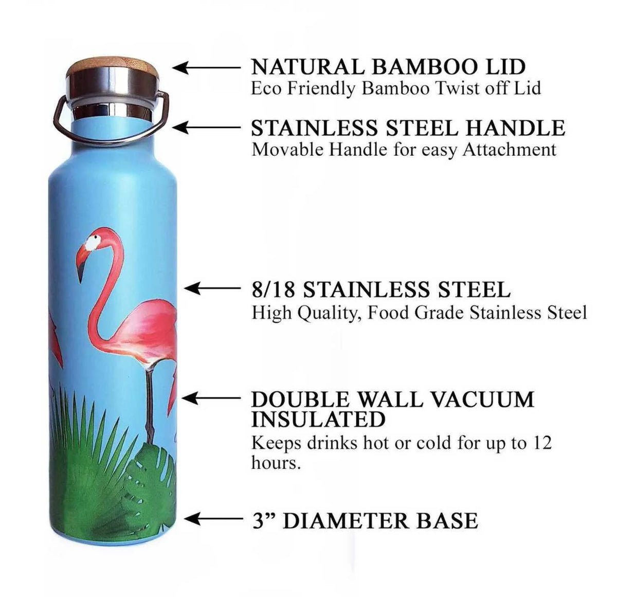 Stainless Steel Water Bottle I94201