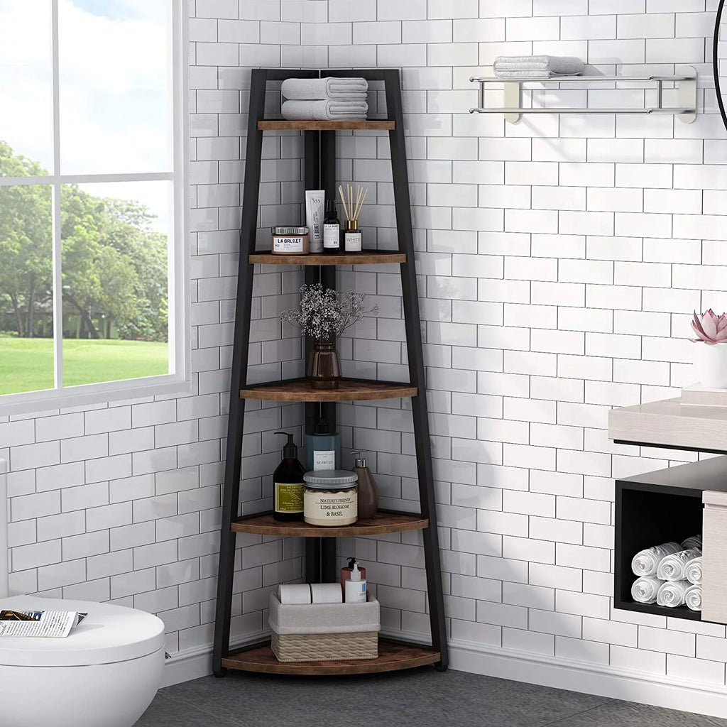 70 inch 5 Tier Corner Bookshelf Z63638