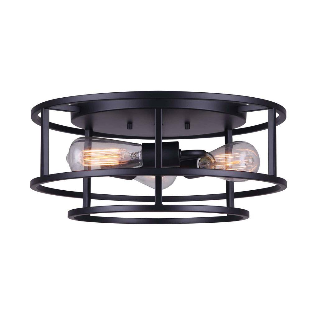 3 Bulb Flush Mount Ceiling Light I3785