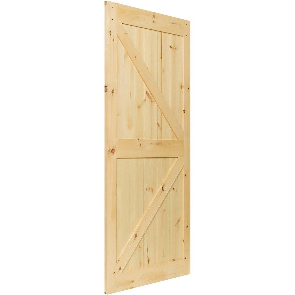 Solid Pine Unfinished Barn Door Slab Q2201