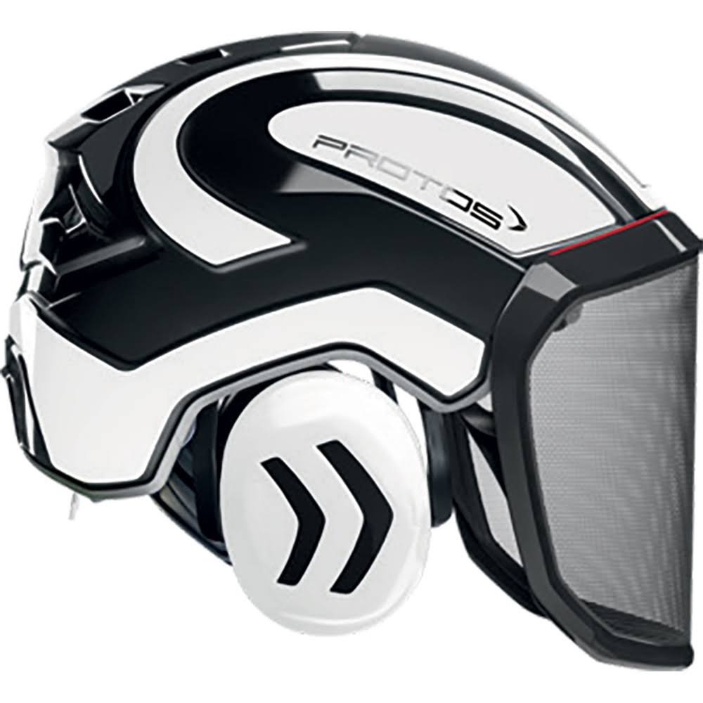 Black and White Arborist Helmet Y805