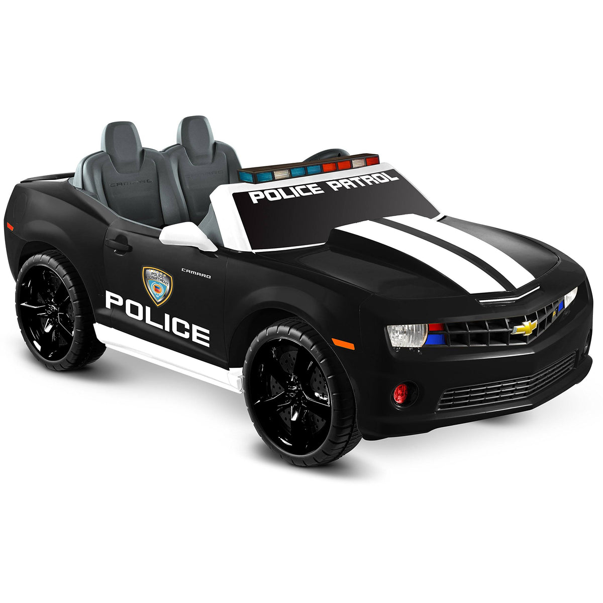 12V Two Seater Chevrolet Camaro Police Edition Ride On V650099