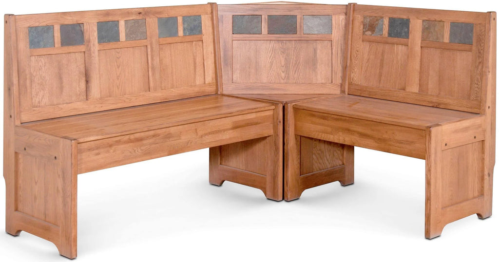 Rustic Oak Breakfast Nook Set P605