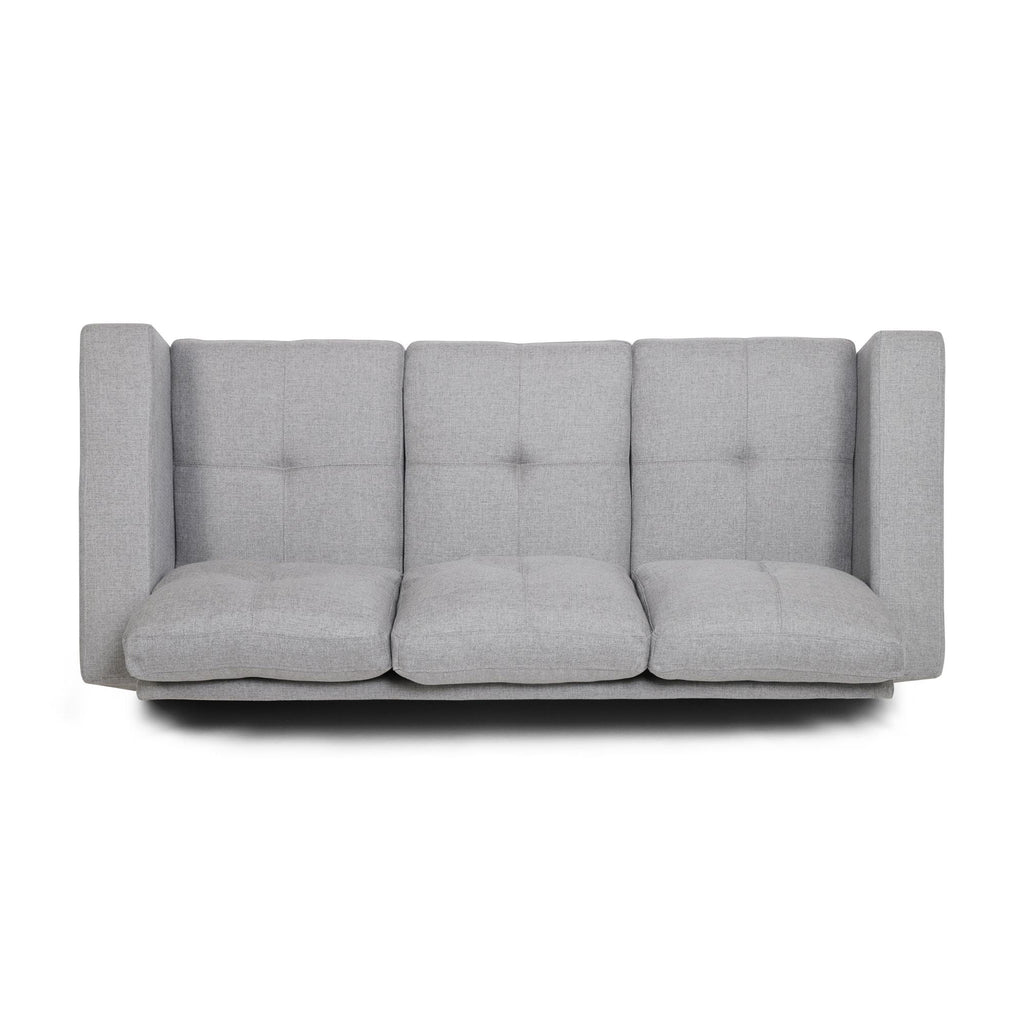 Gray Fabric Tufted 3 Seater Sofa F83920