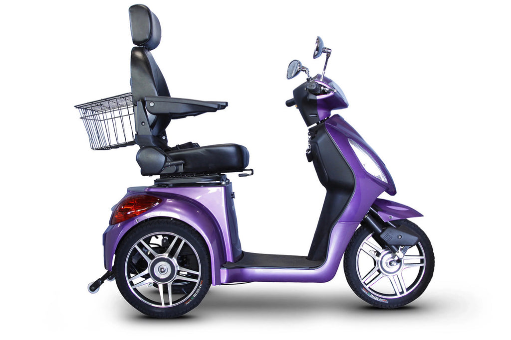 Lavender 3-Wheel Scooter with Electromagnetic Brakes J822