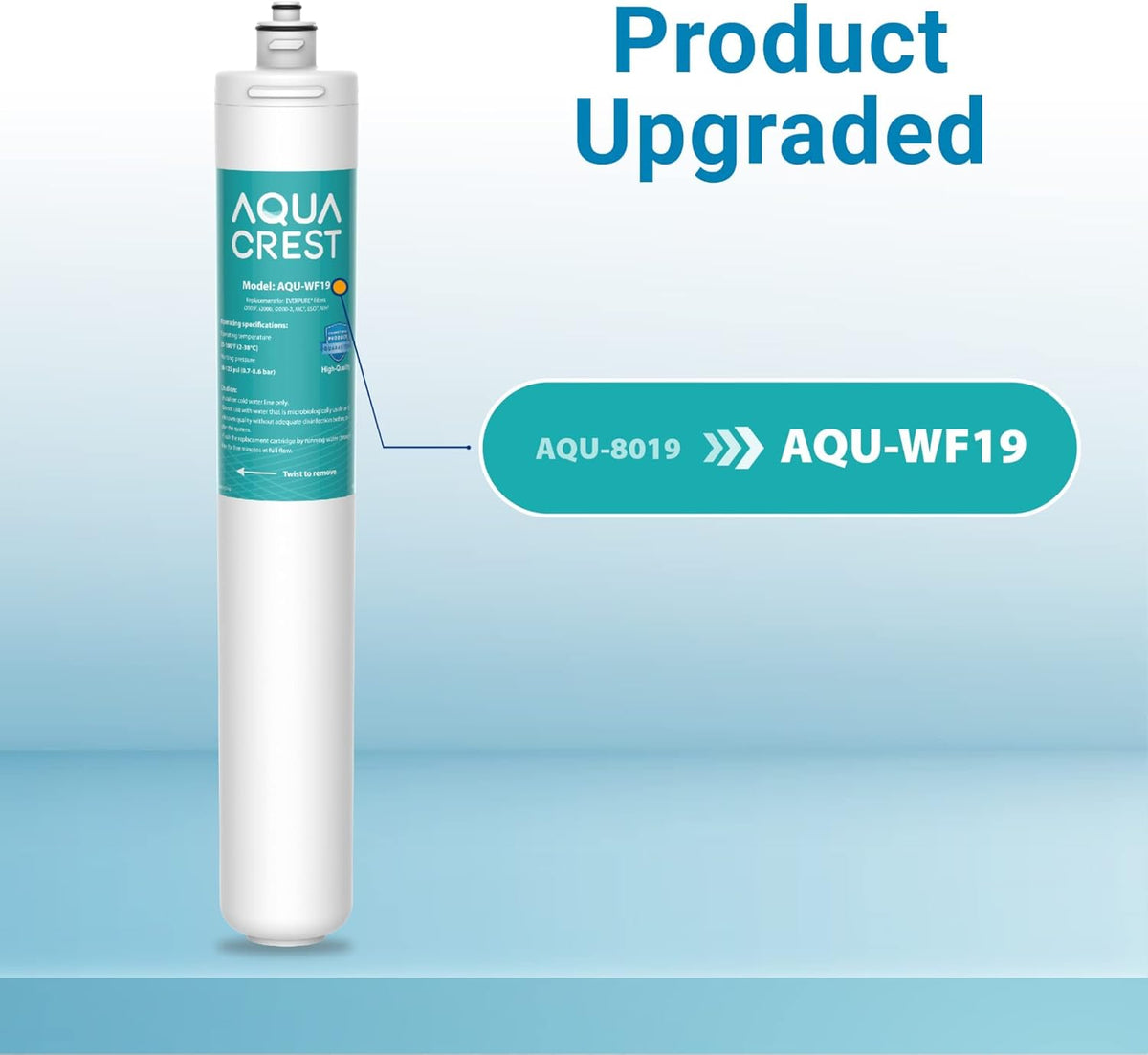 2 Pack Under Sink Water Filter Replacement Cartridge O684364