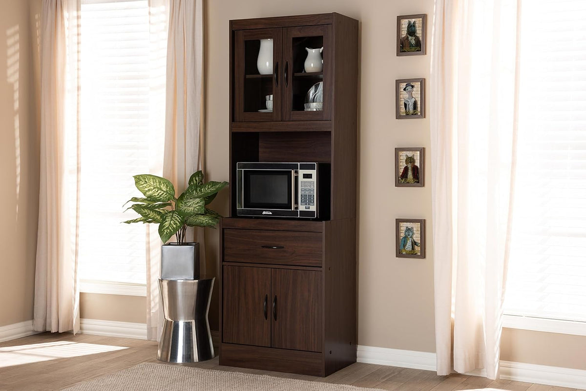 Walnut Brown Kitchen Cabinet K1756