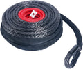 Black Synthetic Winch Rope Cable with Protective Sleeve, 22000lbs, Pack of 2 C3588