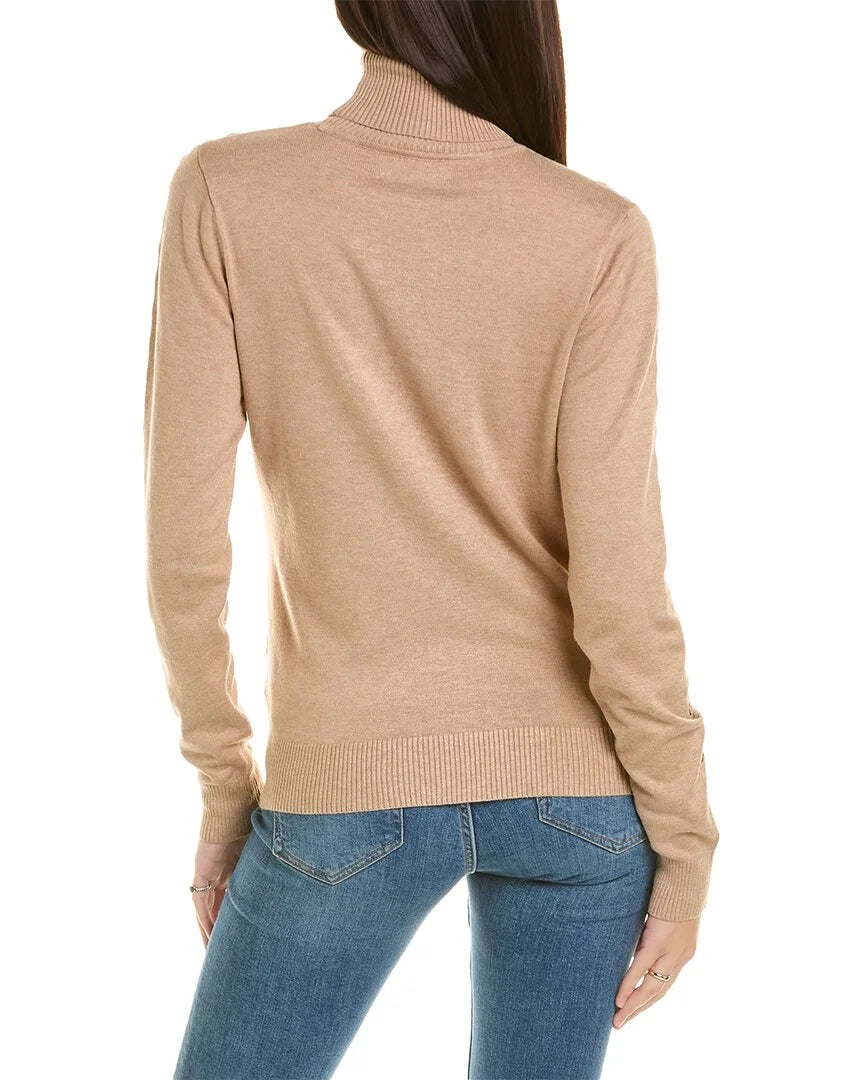 Brown Turtleneck Sweater X973173