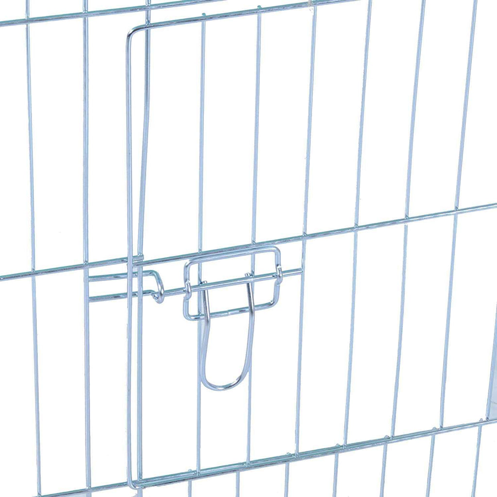 Large Galvanized Steel Outdoor Pet Hutch Enclosure B29618
