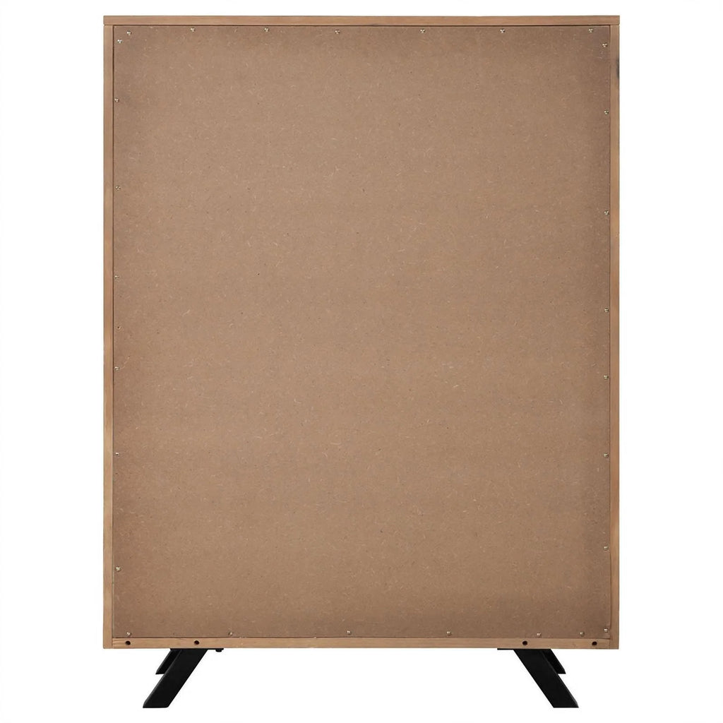 Light Honey Brown 5-drawer Rectangular Chest I93488