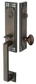 Rustic Lever Oil Rubbed Bronze Entry Handleset U33745