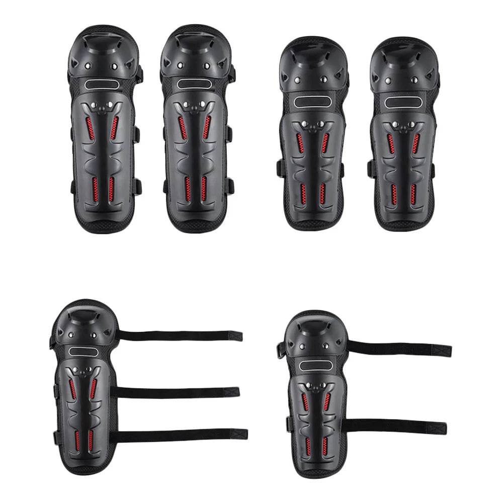 4PCs Cycling Knee Brace and Elbow Guards Protective Pads E521