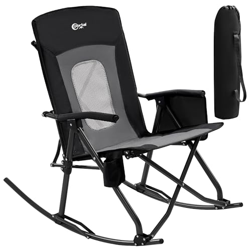Oversized Folding Rocking Camping Chair with Carry Bag U41395