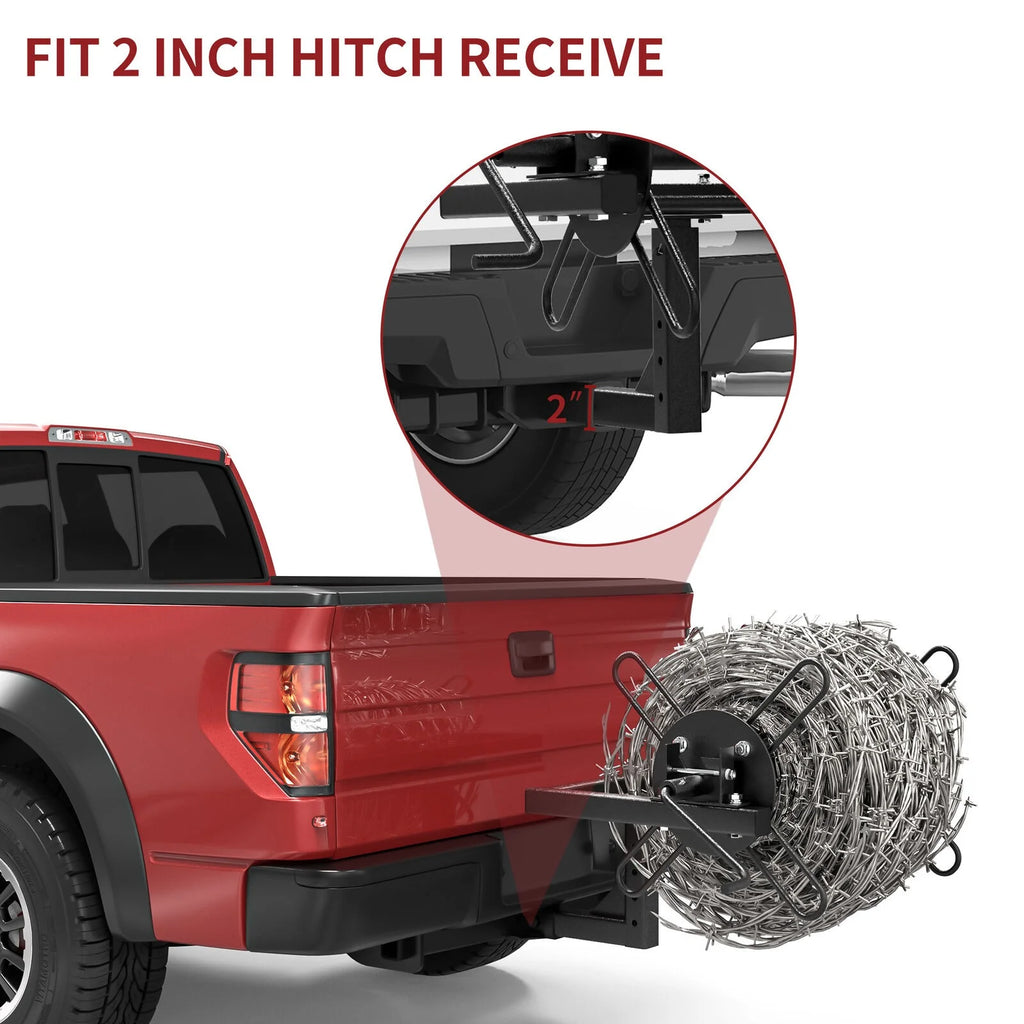 Barbed Wire Unroller Bolt On ATV Receiver Hitch B775221