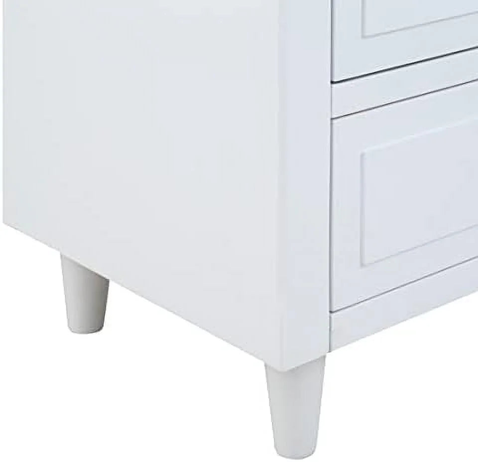 3 Drawer Nightstand Bedside Table with Hidden Space O733