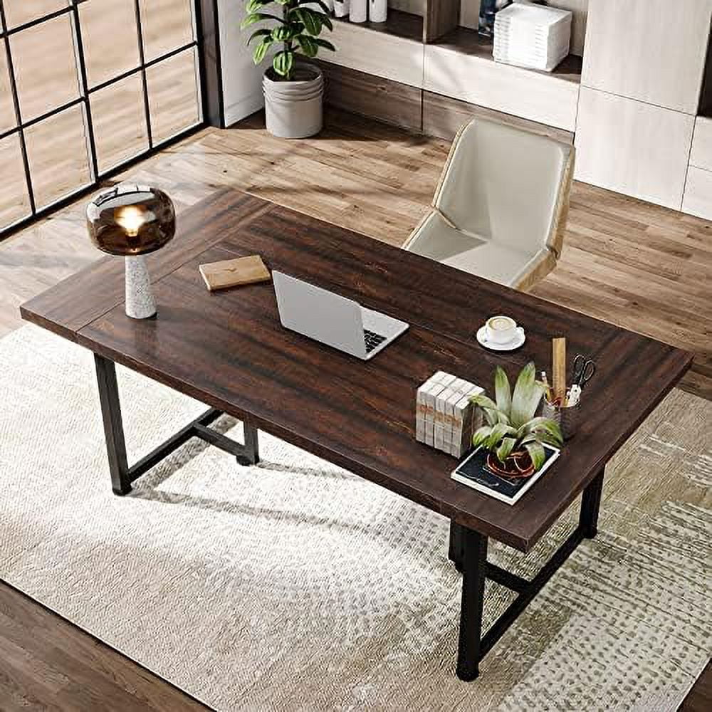 Brown Wooden Executive Desk B338