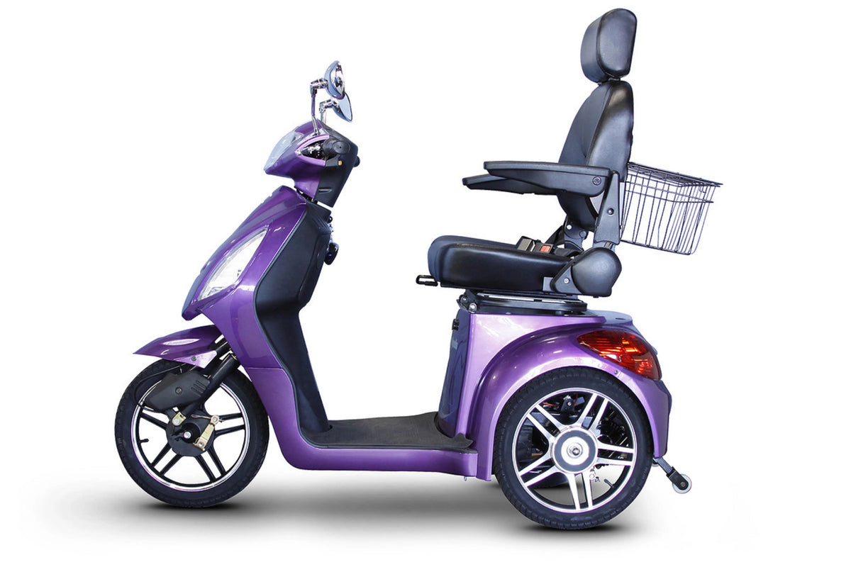 Lavender 3-Wheel Scooter with Electromagnetic Brakes J822
