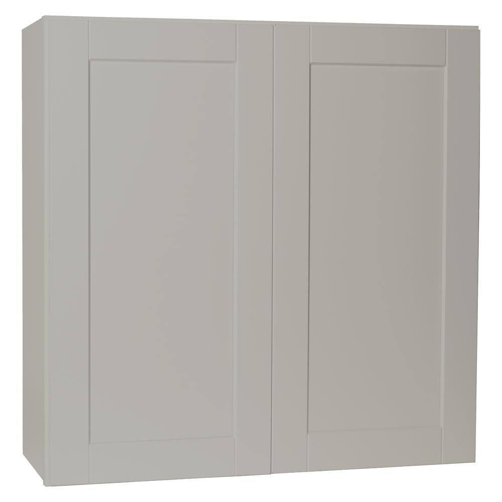 Shaker Assembled Wall Kitchen Cabinet in Dove Gray O800
