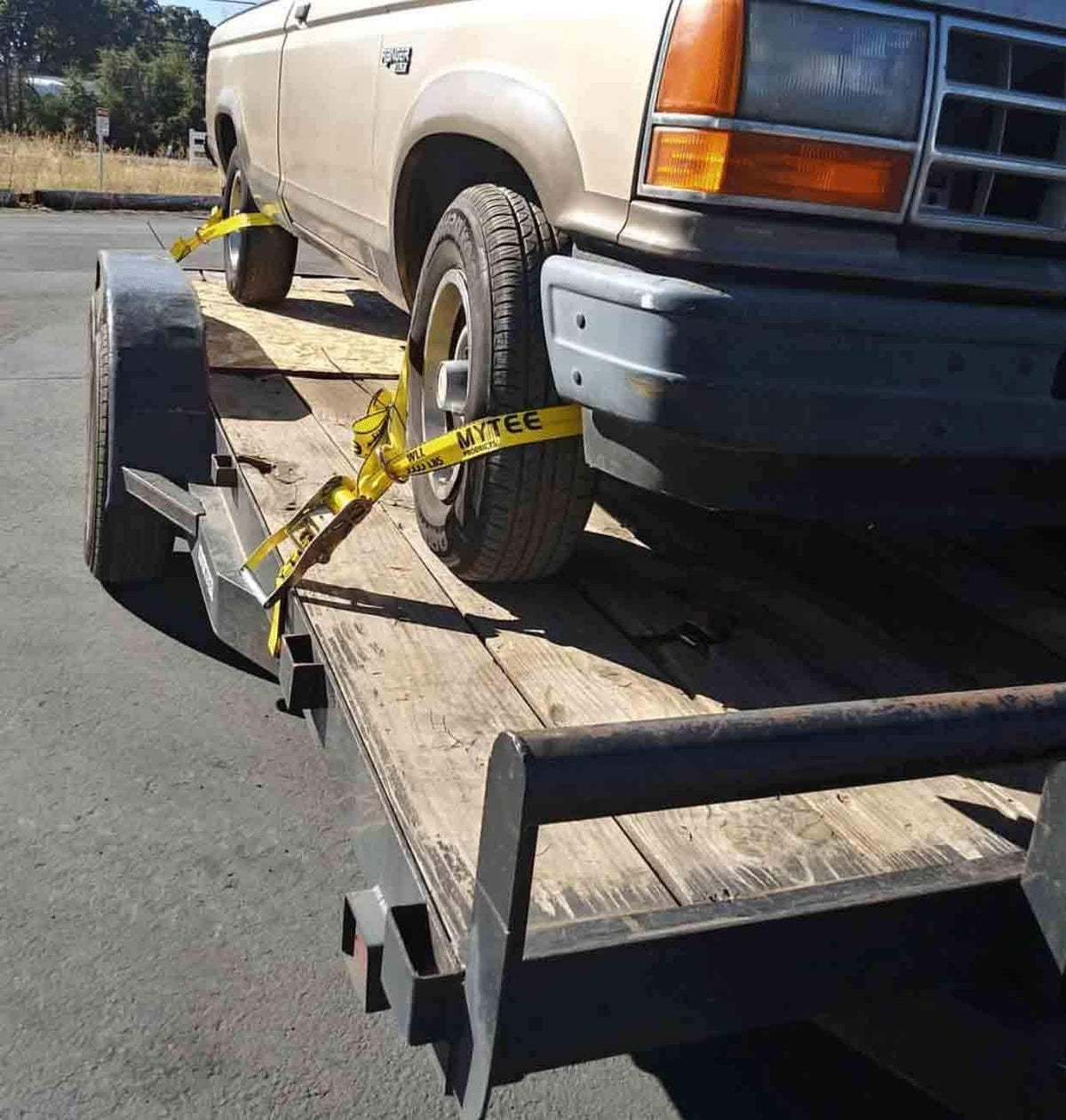 4 Pack 2 x 10' Car Tie Down Ratchet Strap with Flat Hook T6806