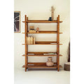 Mango Wood Bookshelf with Teak Finish A117