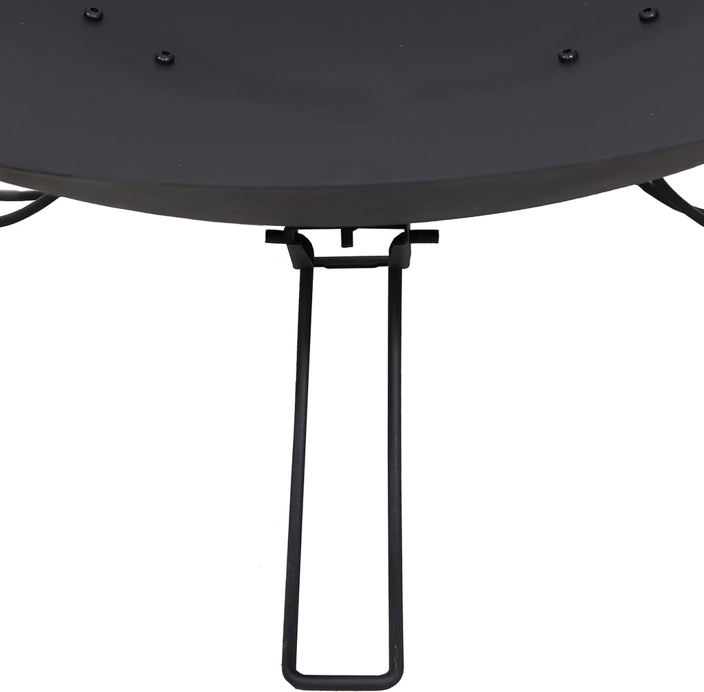Portable Folding Wood-Burning Steel Fire Pit R4716
