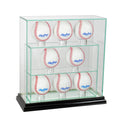Black 8 Upright Glass Display Case X9470