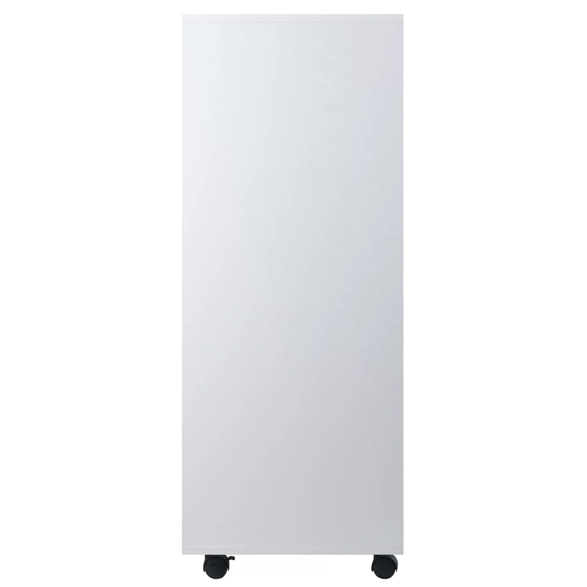 White 5 Drawer Rolling Wood Dresser X180323
