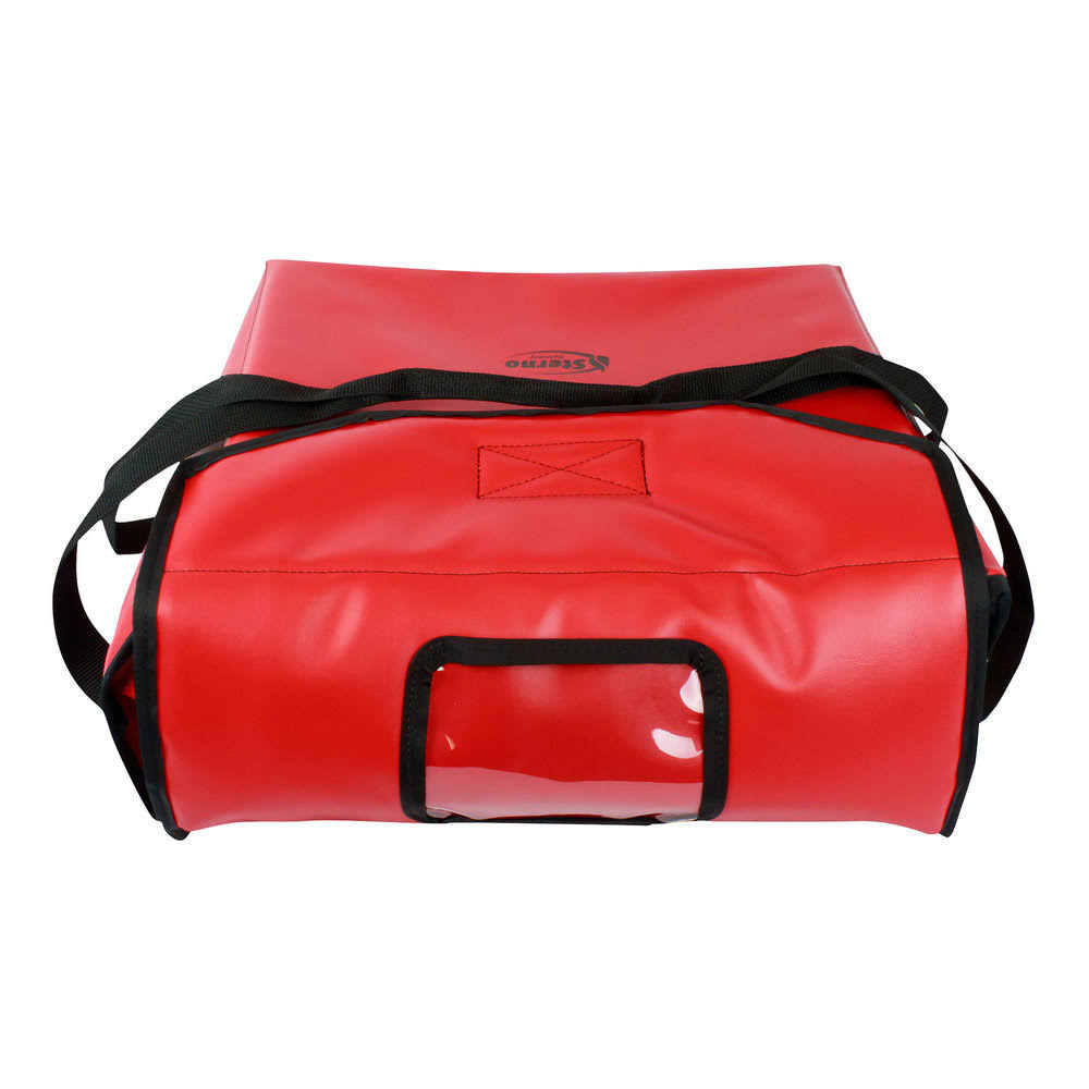 Red Insulated Vinyl Pizza Carrier F546854